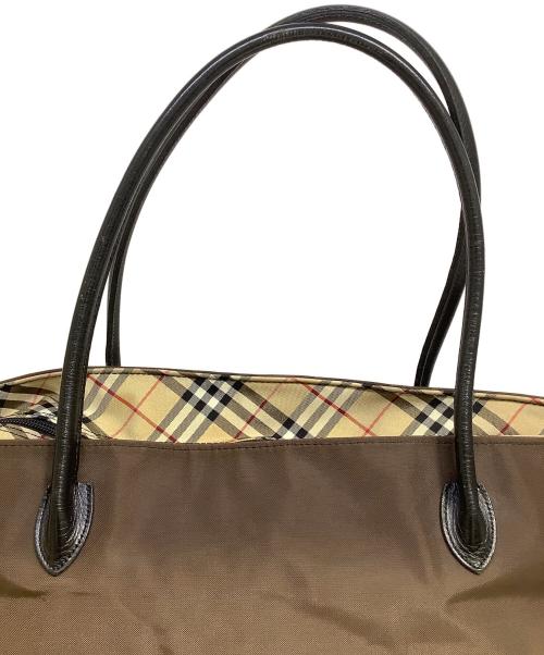 BURBERRY BLUE LABEL（バーバリー ブルー レーベル）BURBERRY BLUE LABEL (バーバリー ブルー レーベル) トートバッグ ブラウンの古着・服飾アイテム