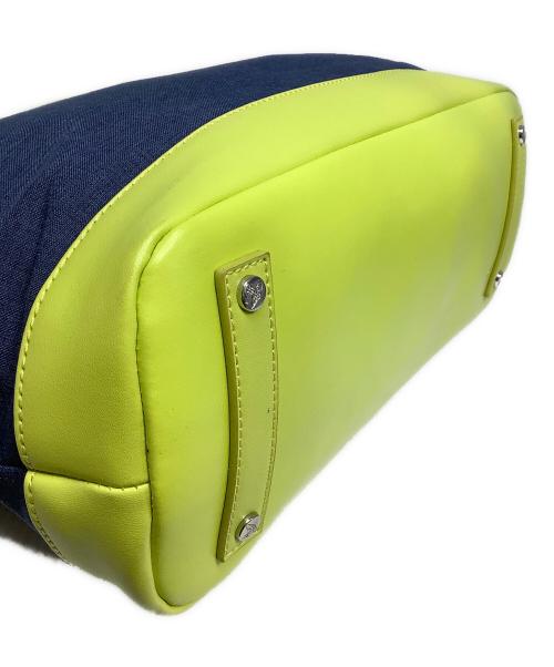 Vivienne Westwood ANGLOMANIA（ヴィヴィアンウエストウッドアングロマニア）Vivienne Westwood ANGLOMANIA (ヴィヴィアンウエストウッドアングロマニア) トートバッグ ネイビーグリンの古着・服飾アイテム