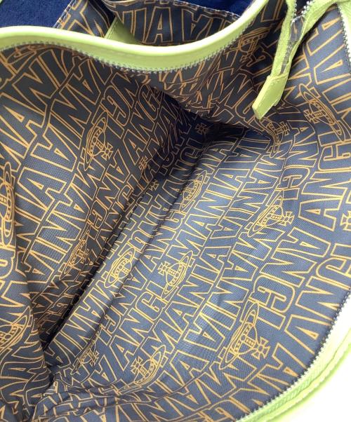 Vivienne Westwood ANGLOMANIA（ヴィヴィアンウエストウッドアングロマニア）Vivienne Westwood ANGLOMANIA (ヴィヴィアンウエストウッドアングロマニア) トートバッグ ネイビーグリンの古着・服飾アイテム
