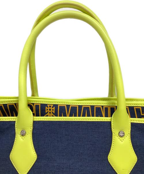 Vivienne Westwood ANGLOMANIA（ヴィヴィアンウエストウッドアングロマニア）Vivienne Westwood ANGLOMANIA (ヴィヴィアンウエストウッドアングロマニア) トートバッグ ネイビーグリンの古着・服飾アイテム