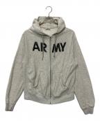 ARMYアーミー）の古着「ジップパーカー」｜グレー