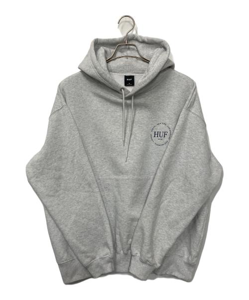 HUF（ハフ）HUF (ハフ) プルオーバーパーカー グレー サイズ:Mの古着・服飾アイテム
