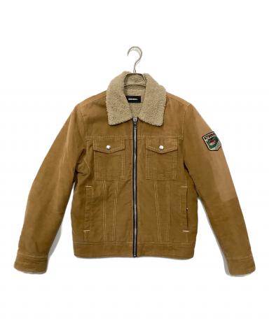 DIESEL　ムートンジャケット 中古・古着通販】DIESEL (ディーゼル) ムートンジャケット ブラウン