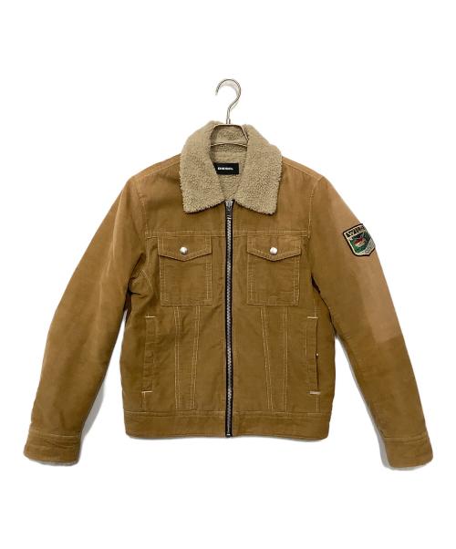 DIESEL（ディーゼル）DIESEL (ディーゼル) ムートンジャケット ブラウン サイズ:Mの古着・服飾アイテム