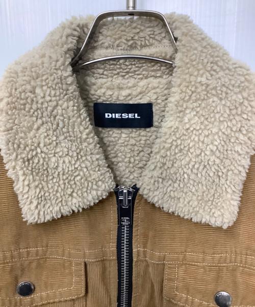 DIESEL（ディーゼル）DIESEL (ディーゼル) ムートンジャケット ブラウン サイズ:Mの古着・服飾アイテム