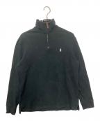 POLO RALPH LAURENポロ・ラルフローレン）の古着「ハーフジップスウェット」｜ブラック