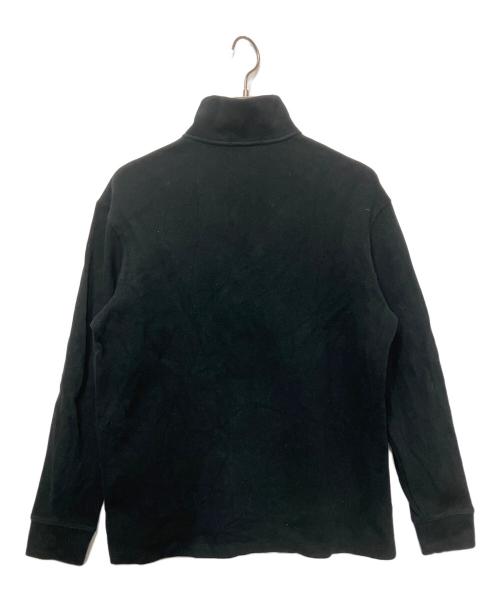 POLO RALPH LAUREN（ポロ・ラルフローレン）POLO RALPH LAUREN (ポロ・ラルフローレン) ハーフジップスウェット ブラック サイズ:Mの古着・服飾アイテム