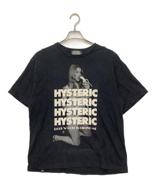 Hysteric Glamour（ヒステリックグラマー）Hysteric Glamour (ヒステリックグラマー) 半袖カットソー ブラック サイズ:Lの古着・服飾アイテム