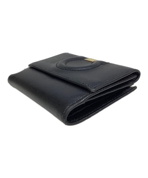 Ferragamo（フェラガモ）Ferragamo (フェラガモ) 2つ折り財布 ブラックの古着・服飾アイテム