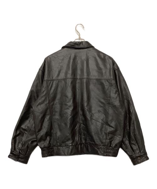 ST JOHN'S BAY（セントジョンズベイ）ST JOHN'S BAY (セントジョンズベイ) レザージャケット ブラウン サイズ:XLの古着・服飾アイテム