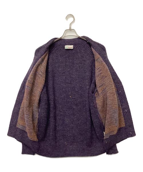 lalpina（-）lalpina (-) 厚手カーディガン パープル サイズ:XLの古着・服飾アイテム