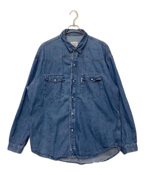 SHOOTER（-）SHOOTER (-) 長袖シャツ ブルー サイズ:-の古着・服飾アイテム