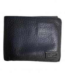 FENDI（フェンディ）の古着「2つ折り財布」｜ブラック