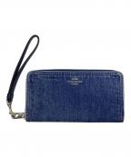 COACHコーチ）の古着「長財布」｜インディゴ