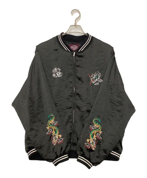 TOWN CRAFT（タウンクラフト）TOWN CRAFT (タウンクラフト) FREAK'S STORE (フリークスストア) スカジャン ブラック サイズ:Mの古着・服飾アイテム