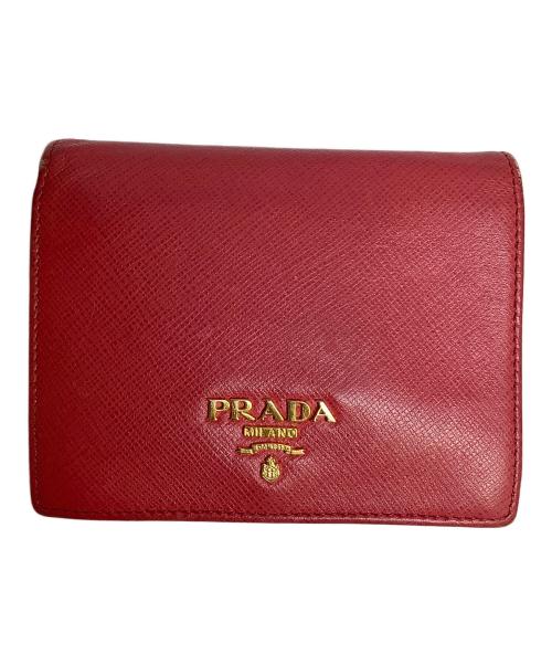 PRADA（プラダ）PRADA (プラダ) 2つ折り財布 ピンクの古着・服飾アイテム