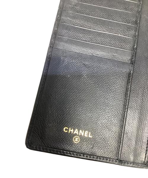 CHANEL（シャネル）CHANEL (シャネル) ココマーク2つ折り長財布 ブラックの古着・服飾アイテム
