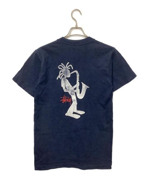 stussy（ステューシー）stussy (ステューシー) 半袖カットソー ネイビー サイズ:Mの古着・服飾アイテム