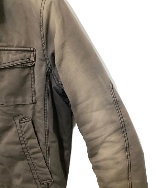 DIESEL（ディーゼル）DIESEL (ディーゼル) ボア付ミリタリージャケット グレー サイズ:Mの古着・服飾アイテム