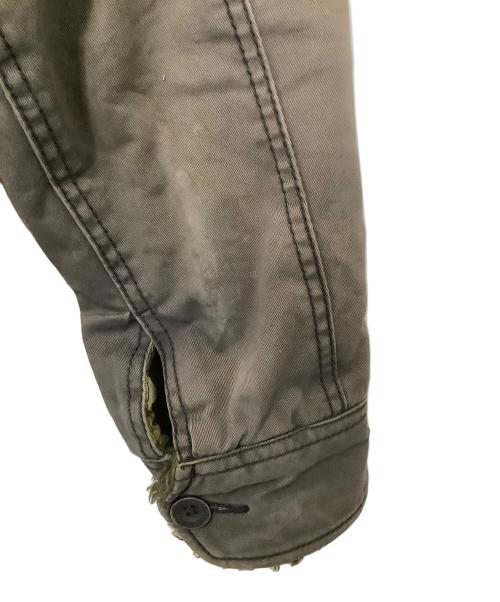 DIESEL（ディーゼル）DIESEL (ディーゼル) ボア付ミリタリージャケット グレー サイズ:Mの古着・服飾アイテム