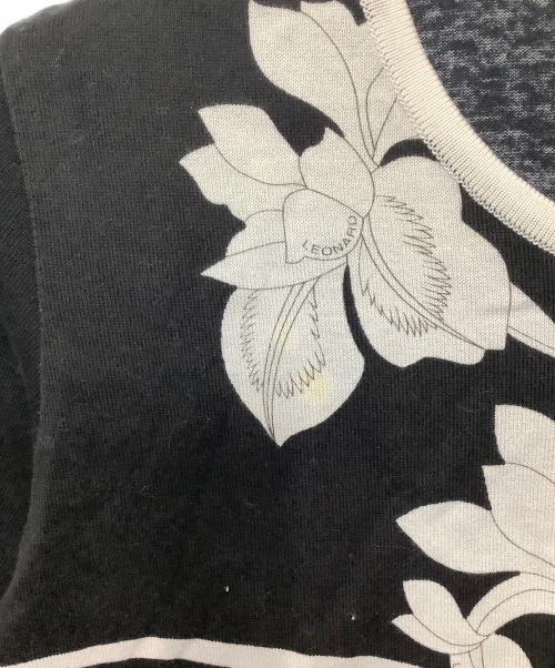 LEONARD FASHION（レオナールファッション）LEONARD FASHION (レオナールファッション) 半袖カットソー ブラック サイズ:LLの古着・服飾アイテム