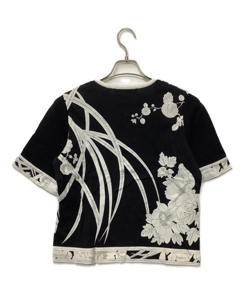 LEONARD FASHION（レオナールファッション）LEONARD FASHION (レオナールファッション) 半袖カットソー ブラック サイズ:LLの古着・服飾アイテム
