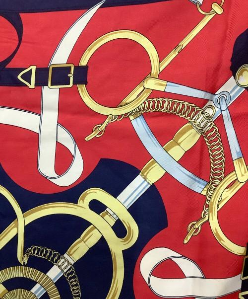 HERMES（エルメス）HERMES (エルメス) スカーフ ネイビーの古着・服飾アイテム