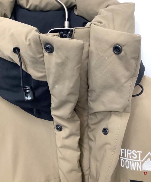 FIRST DOWN（ファーストダウン）FIRST DOWN (ファーストダウン) ダウンジャケット ベージュ サイズ:Mの古着・服飾アイテム