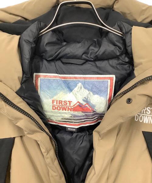 FIRST DOWN（ファーストダウン）FIRST DOWN (ファーストダウン) ダウンジャケット ベージュ サイズ:Mの古着・服飾アイテム