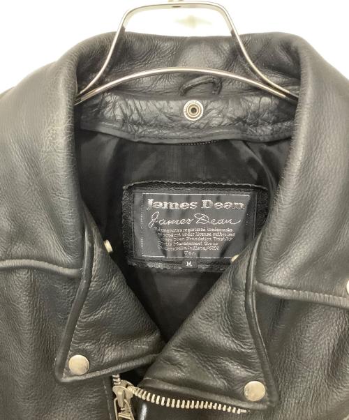 JAMES DEAN（ジェームス・ディーン）JAMES DEAN (ジェームス・ディーン) レザーライダースジャケット ブラック サイズ:Mの古着・服飾アイテム