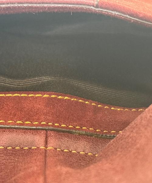 COACH（コーチ）COACH (コーチ) ワンショルダーバッグ ボルドー×ベージュの古着・服飾アイテム
