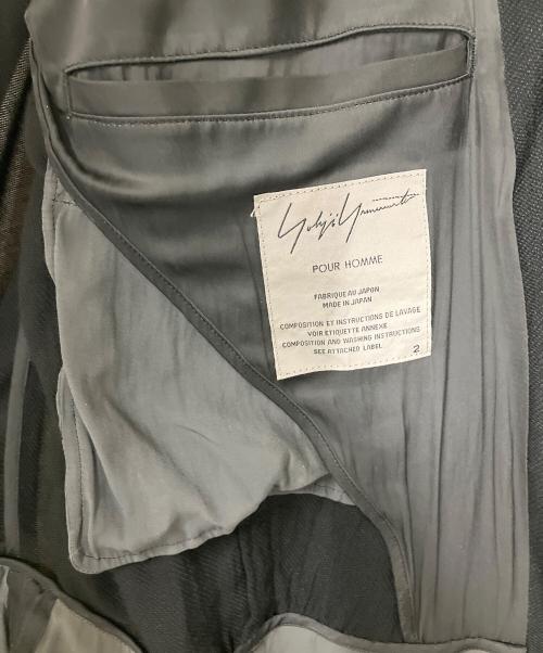 Yohji Yamamoto pour homme（ヨウジヤマモト プールオム）Yohji Yamamoto pour homme (ヨウジヤマモト プールオム) ジャケット ブラック サイズ:2の古着・服飾アイテム