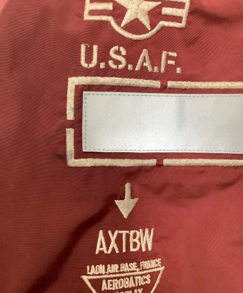 AVIREX（アヴィレックス）AVIREX (アヴィレックス) MA-1フライトジャケット レッド サイズ:Lの古着・服飾アイテム
