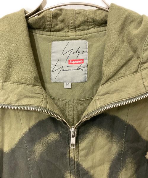 SUPREME（シュプリーム）SUPREME (シュプリーム) YOHJI YAMAMOTO (ヨウジヤマモト) フーデッドコート カーキ×ブラック サイズ:Mの古着・服飾アイテム