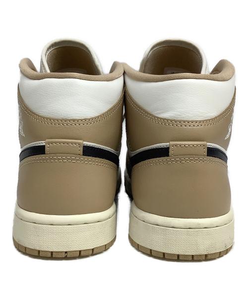 NIKE（ナイキ）NIKE (ナイキ) Air Jordan 1 Mid ベージュ×ホワイト サイズ:27cmの古着・服飾アイテム