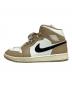 NIKE (ナイキ) Air Jordan 1 Mid ベージュ×ホワイト サイズ:27cm：8000円