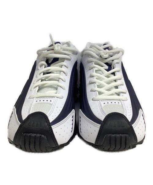 NIKE（ナイキ）NIKE (ナイキ) SHOX R4 ネイビー×ホワイト サイズ:27cmの古着・服飾アイテム