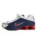 NIKE (ナイキ) SHOX R4 ネイビー×ホワイト サイズ:27cm：7000円
