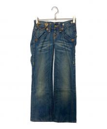 TRUE RELIGION（トゥルー レリジョン）の古着「ストレートデニムパンツ」｜インディゴ