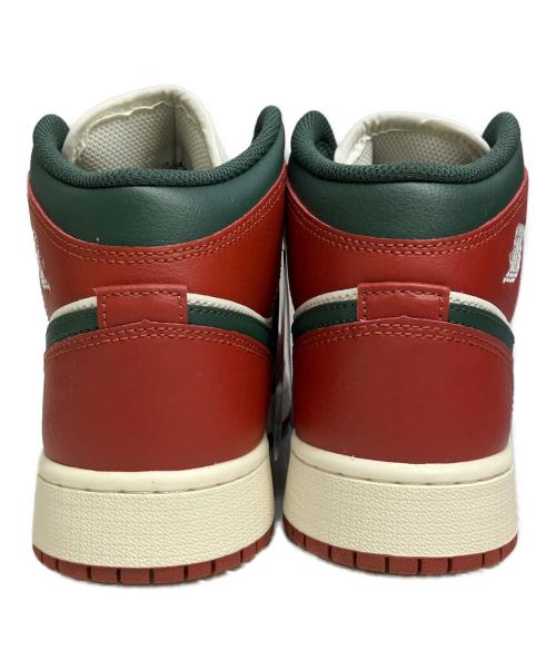 NIKE（ナイキ）NIKE (ナイキ) AIR JORDAN 1 MID レッド×ホワイト サイズ:24.5cm 未使用品の古着・服飾アイテム