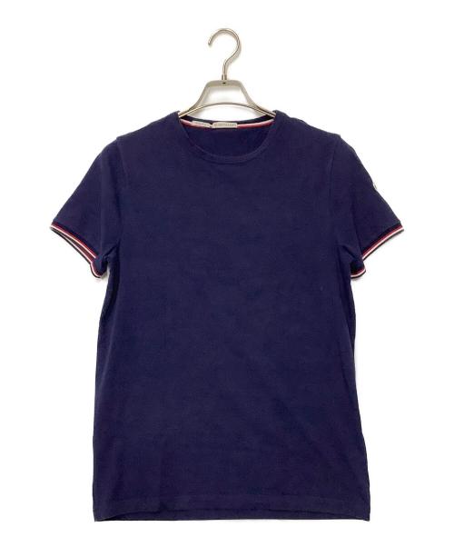 MONCLER（モンクレール）MONCLER (モンクレール) 半袖カットソー ネイビー サイズ:Mの古着・服飾アイテム