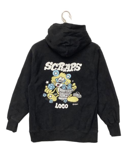 VERDY（ヴェルディ）VERDY (ヴェルディ) LOCO SCRAPS (-) プルオーバーパーカー ブラック サイズ:-の古着・服飾アイテム
