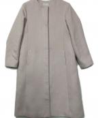 CELFORDセルフォード）の古着「バックタックノーカラーコート」｜ピンク