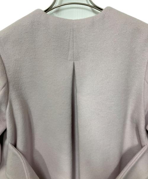 CELFORD（セルフォード）CELFORD (セルフォード) バックタックノーカラーコート ピンク サイズ:36の古着・服飾アイテム