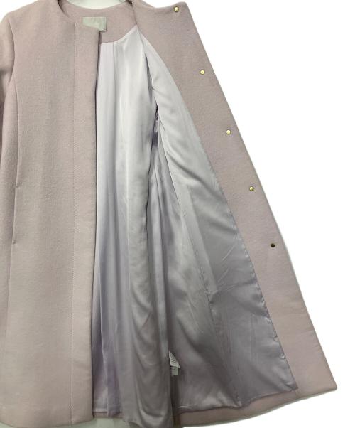 CELFORD（セルフォード）CELFORD (セルフォード) バックタックノーカラーコート ピンク サイズ:36の古着・服飾アイテム