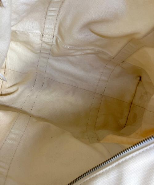 POLO RALPH LAUREN（ポロ・ラルフローレン）POLO RALPH LAUREN (ポロ・ラルフローレン) トートバッグ アイボリー×ネイビーの古着・服飾アイテム