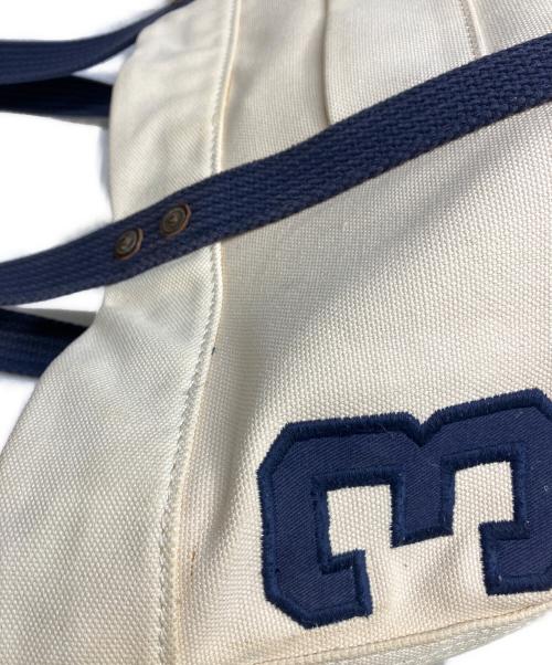 POLO RALPH LAUREN（ポロ・ラルフローレン）POLO RALPH LAUREN (ポロ・ラルフローレン) トートバッグ アイボリー×ネイビーの古着・服飾アイテム