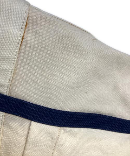 POLO RALPH LAUREN（ポロ・ラルフローレン）POLO RALPH LAUREN (ポロ・ラルフローレン) トートバッグ アイボリー×ネイビーの古着・服飾アイテム