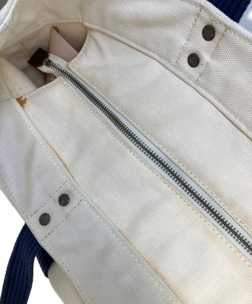 POLO RALPH LAUREN（ポロ・ラルフローレン）POLO RALPH LAUREN (ポロ・ラルフローレン) トートバッグ アイボリー×ネイビーの古着・服飾アイテム