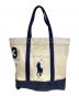 POLO RALPH LAUREN（ポロ・ラルフローレン）の古着「トートバッグ」｜アイボリー×ネイビー